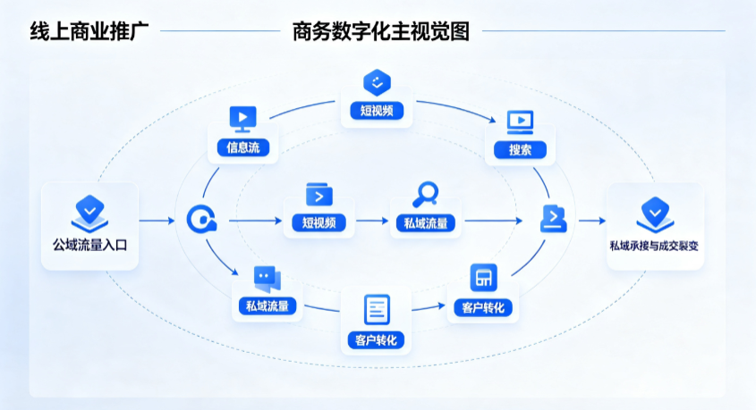 华莹市线上商业推广怎么做？全域流量闭环搭建与低成本转化实战指南
